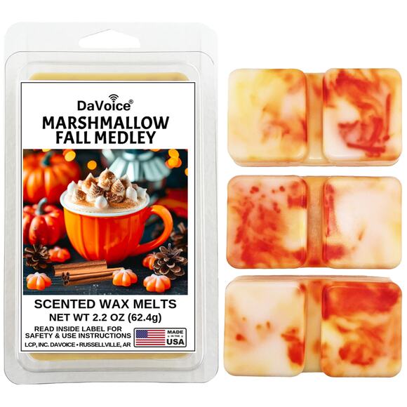5 Pack - Caramel Apple Cinnamon Pumpkin Spice Vanilla Marshmallow Fall Wax Melts - Picture 12 of 15